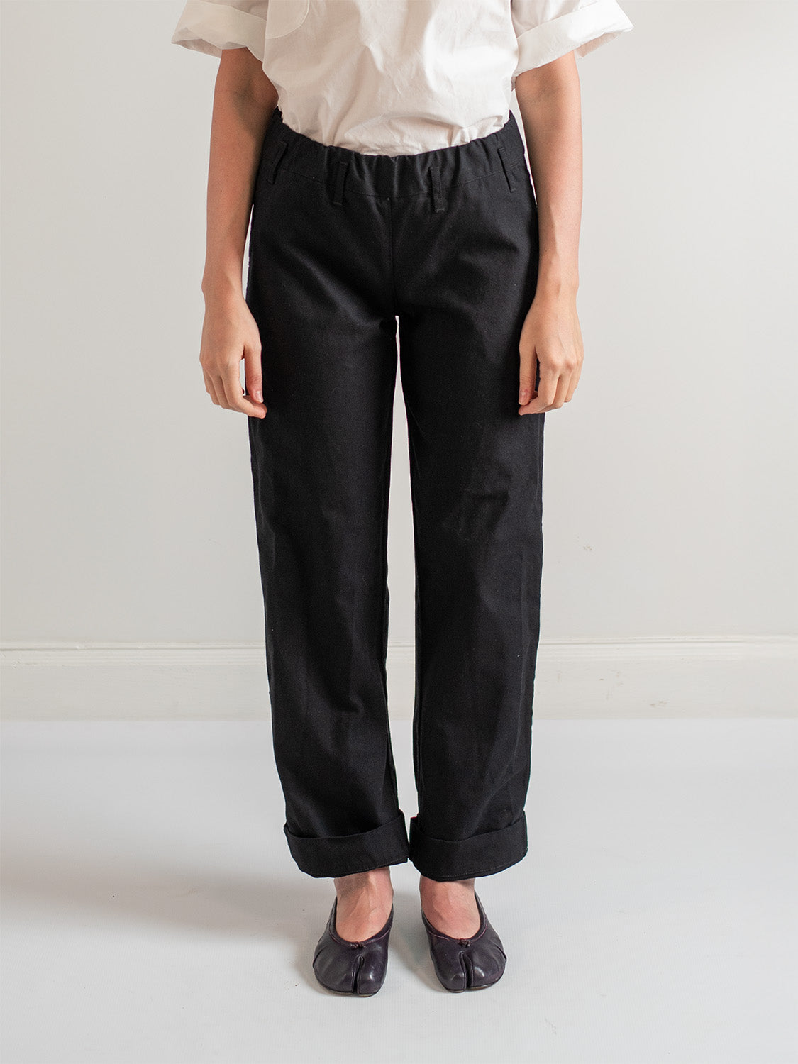 Black Canvas Garden Pants