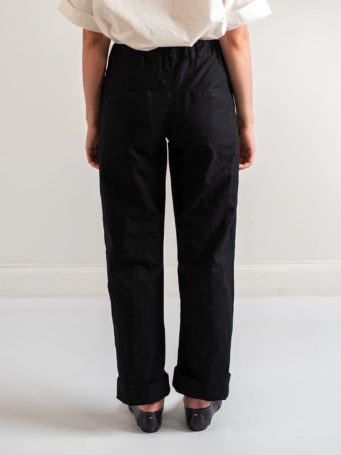 Black Canvas Garden Pants