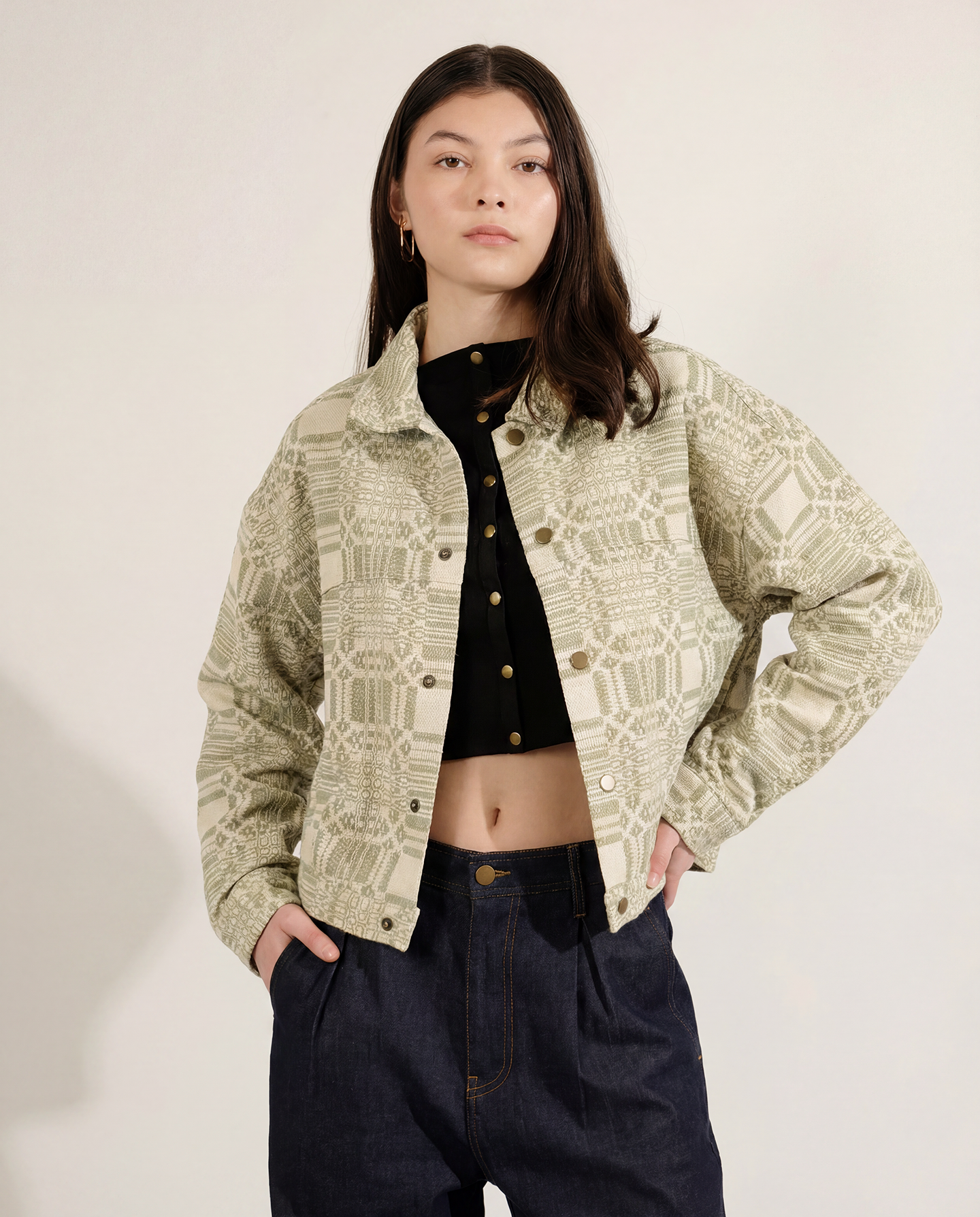 Sage Coverlet Rider Jacket