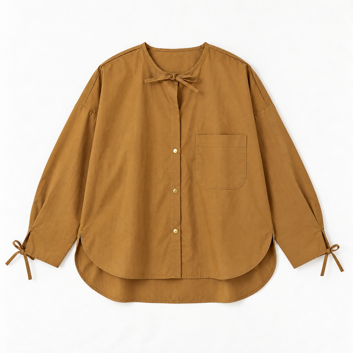 Caramel Tie Shirt