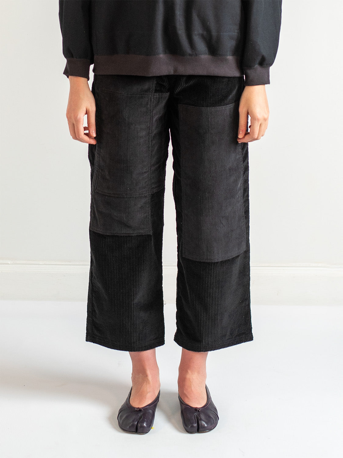 Black Velvet Corduroy Trouser