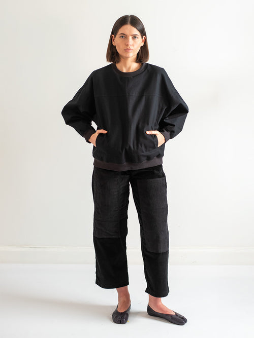 Black Velvet Corduroy Trouser