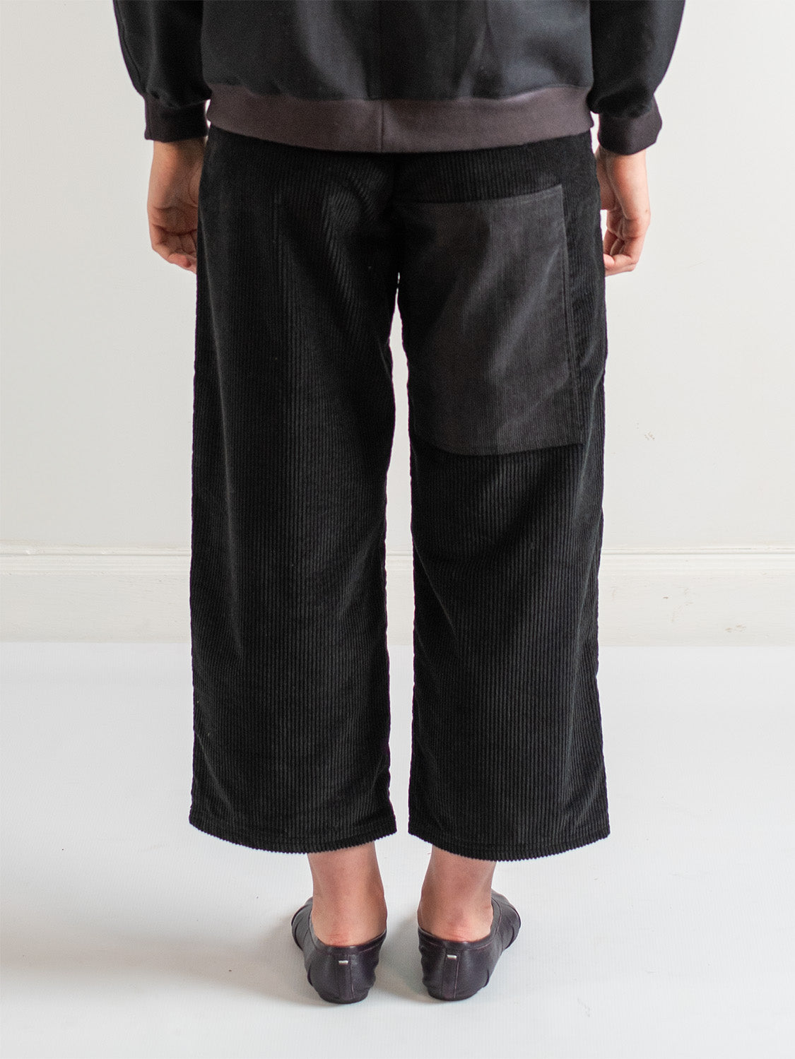 Black Velvet Corduroy Trouser