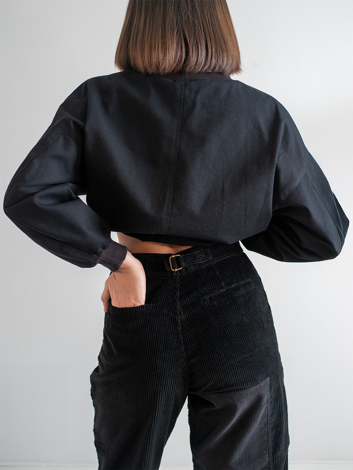 Black Velvet Corduroy Trouser
