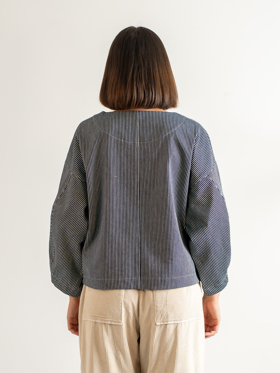 Railroad Stripe Canvas Tunic – Organic Cotton