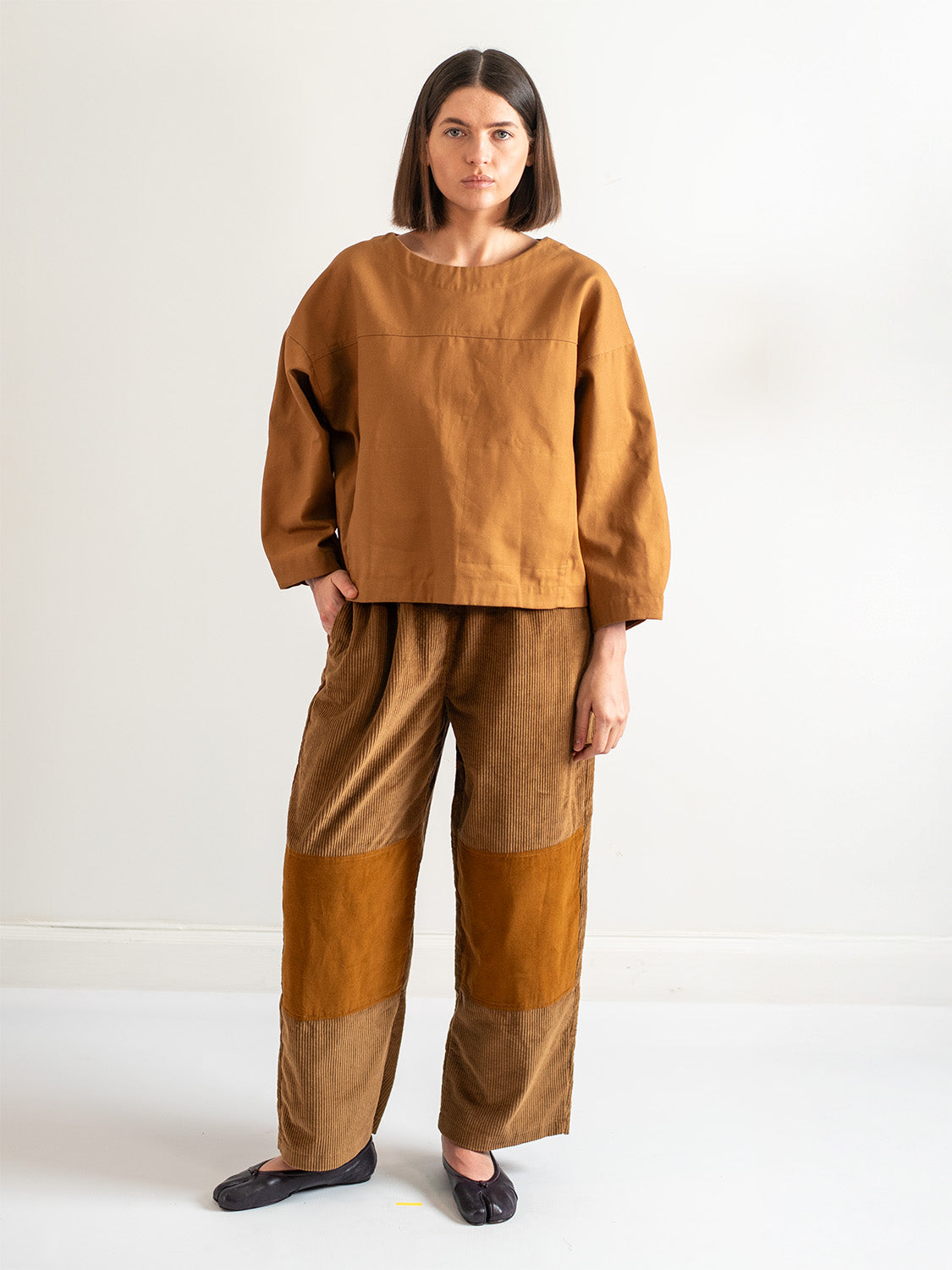 Caramel Velvet Corduroy Pants