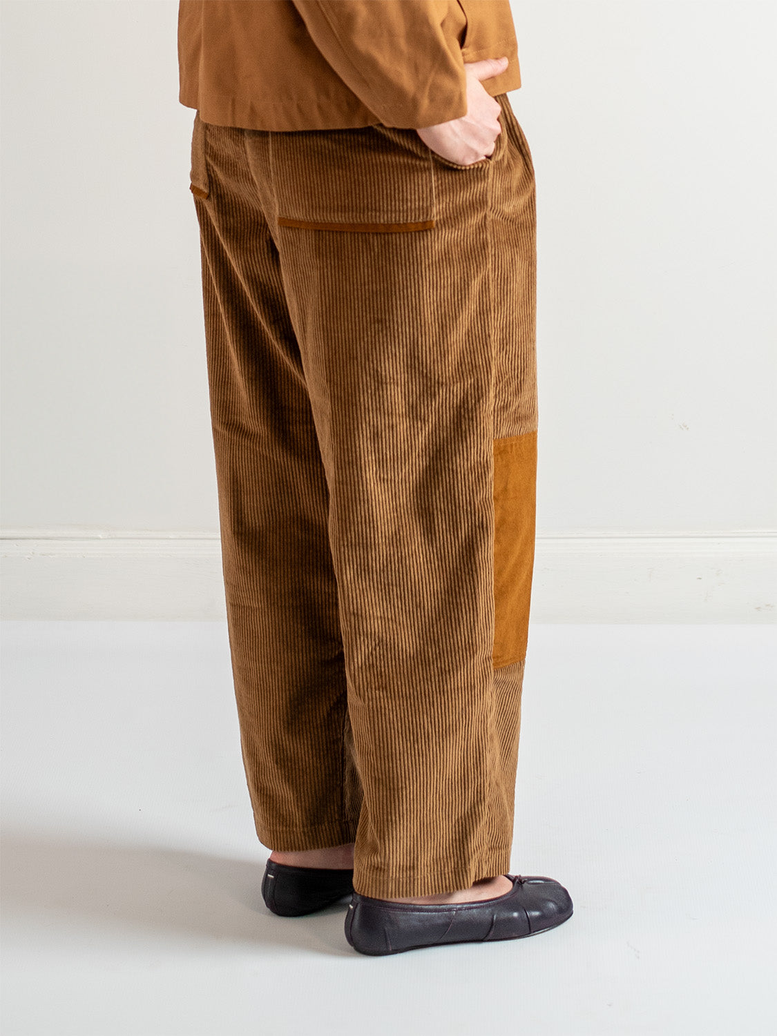 Caramel Velvet Corduroy Pants – Relaxed Fit | Abeline – A B E L I N E