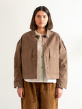 Cocoa Varsity Jacket – Canvas Snap Workwear