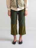 Green Velvet Corduroy Trousers