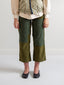 Green Velvet Corduroy Trousers