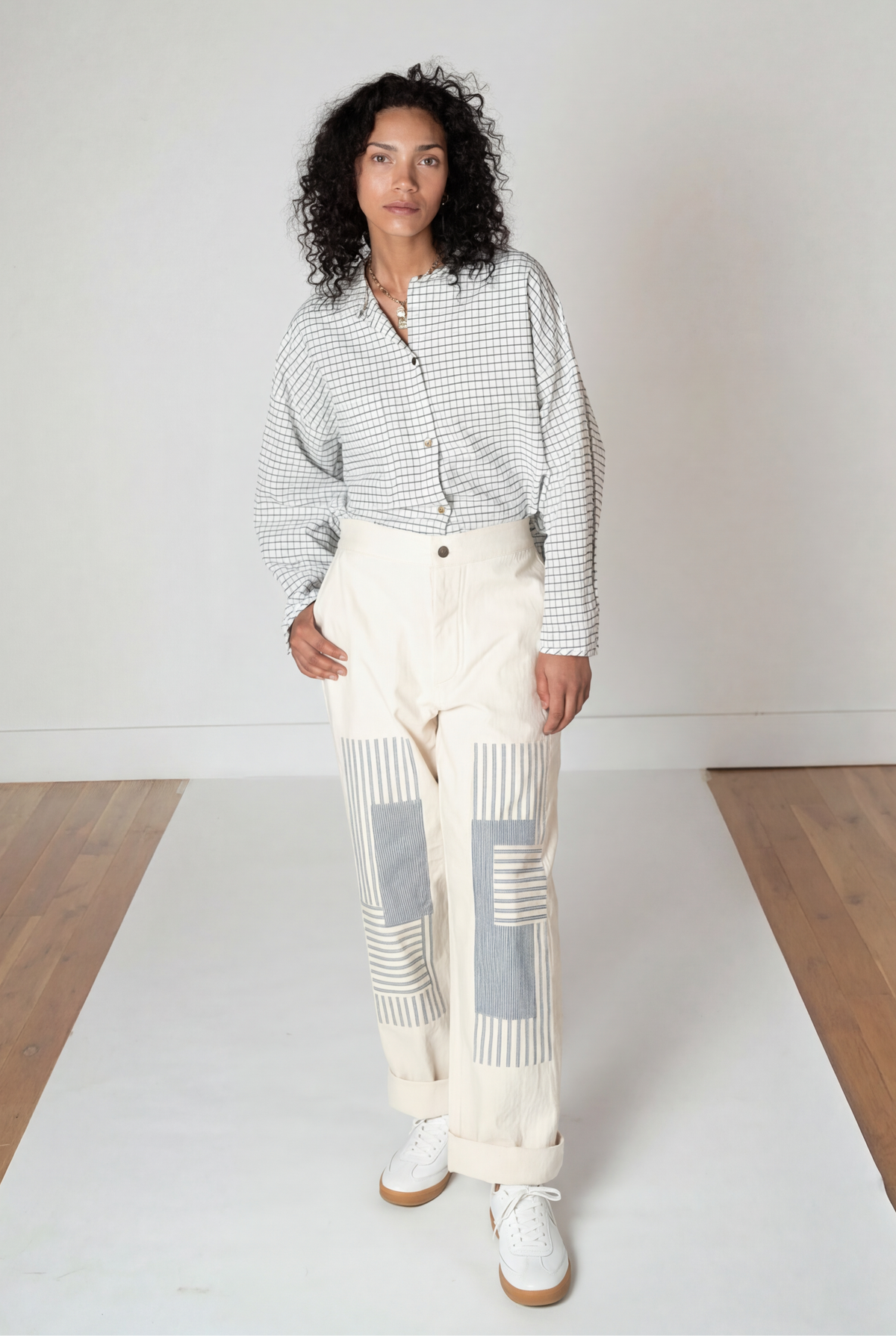 Ivory Patch Pants – Neutral Gender Canvas