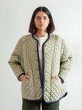 Sage Moiré Cotton Quilt Jacket